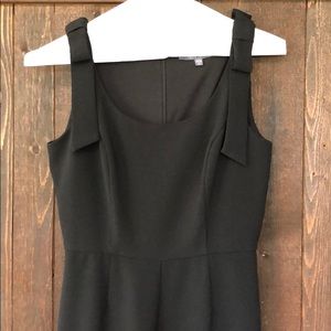 Black jumpsuit with bow detail